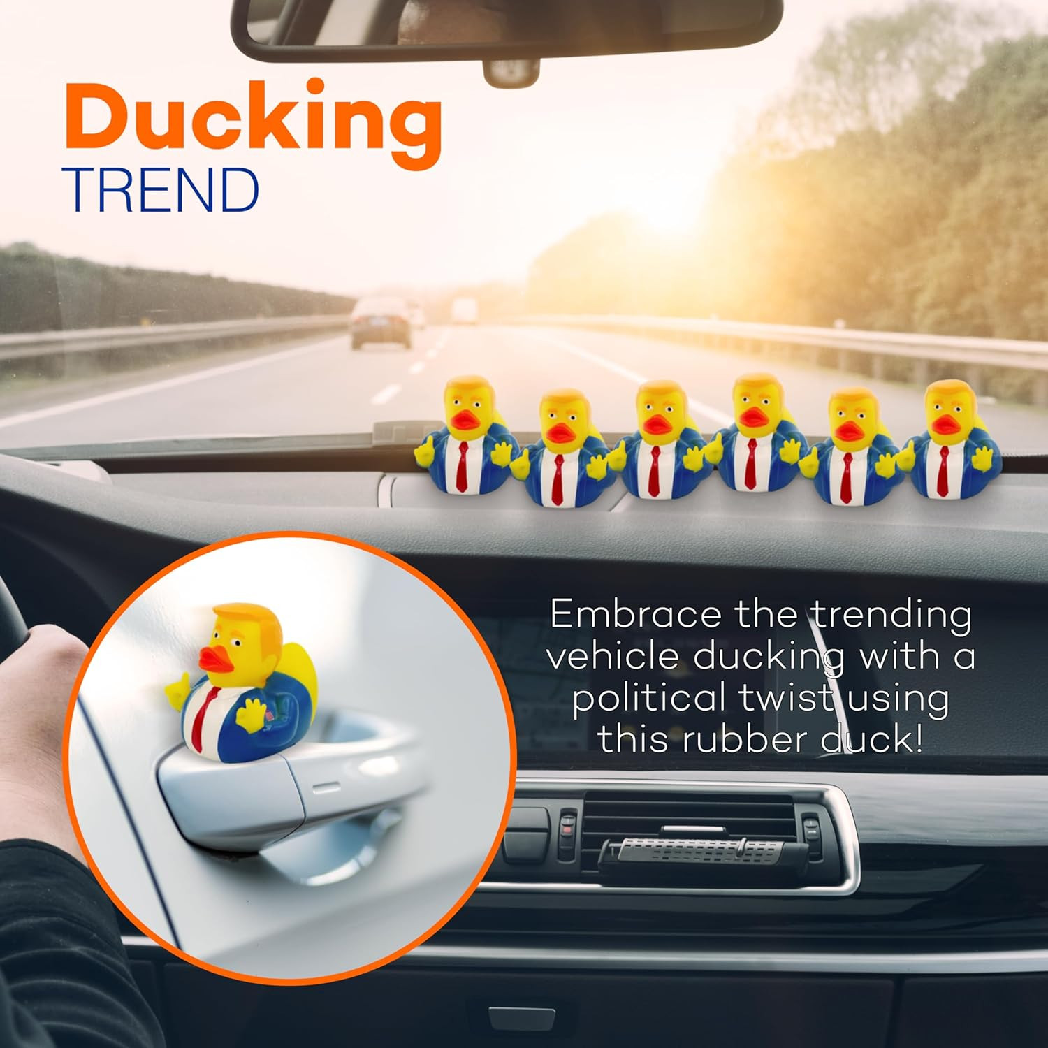 President Rubber Ducks Bulk Great For Jeep Ducking Christmas Small 2.3 Inch NEW