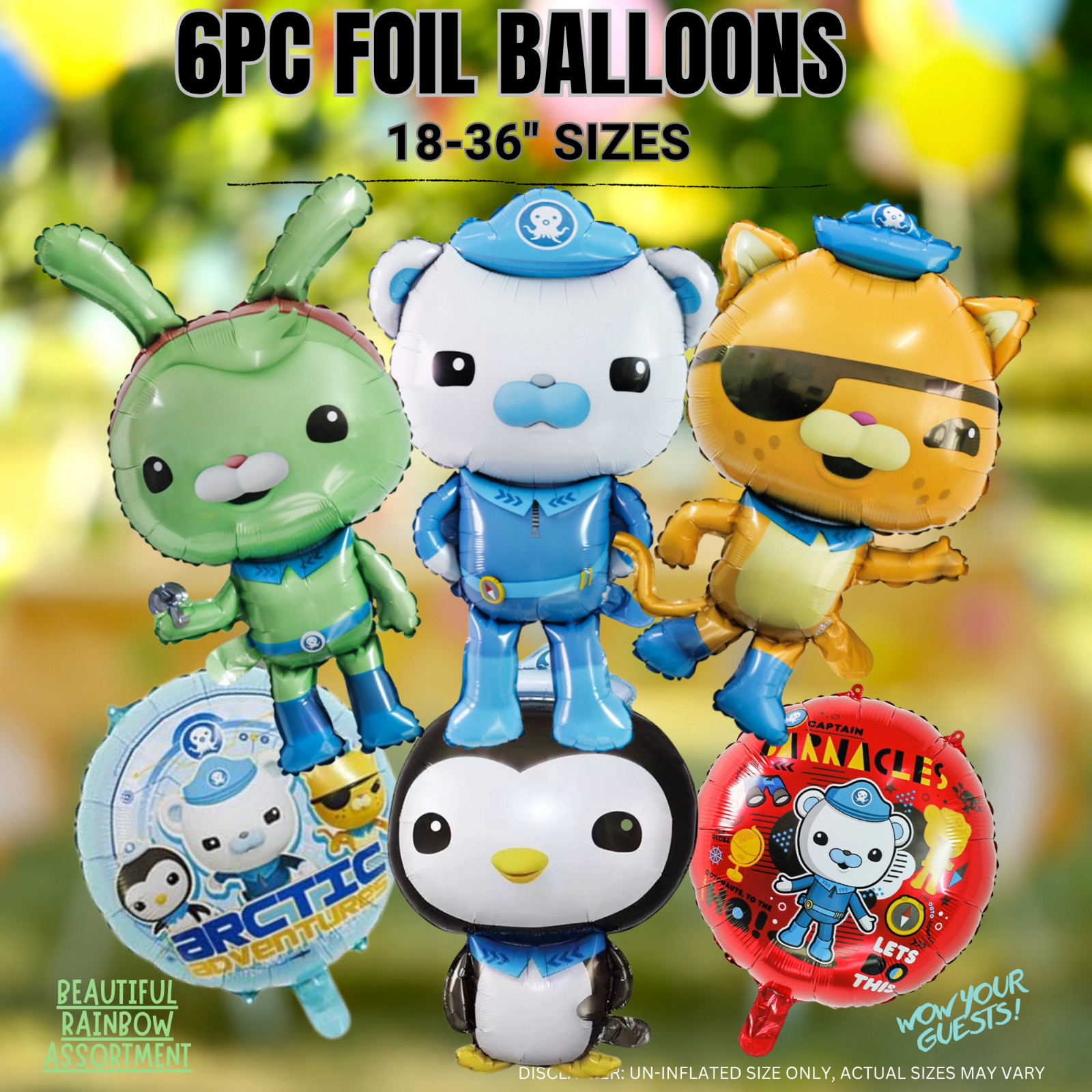 OCTONAUTS BIRTHDAY PARTY CUPCAKE TOPPER BALLOON CAKE party decoration theme idea