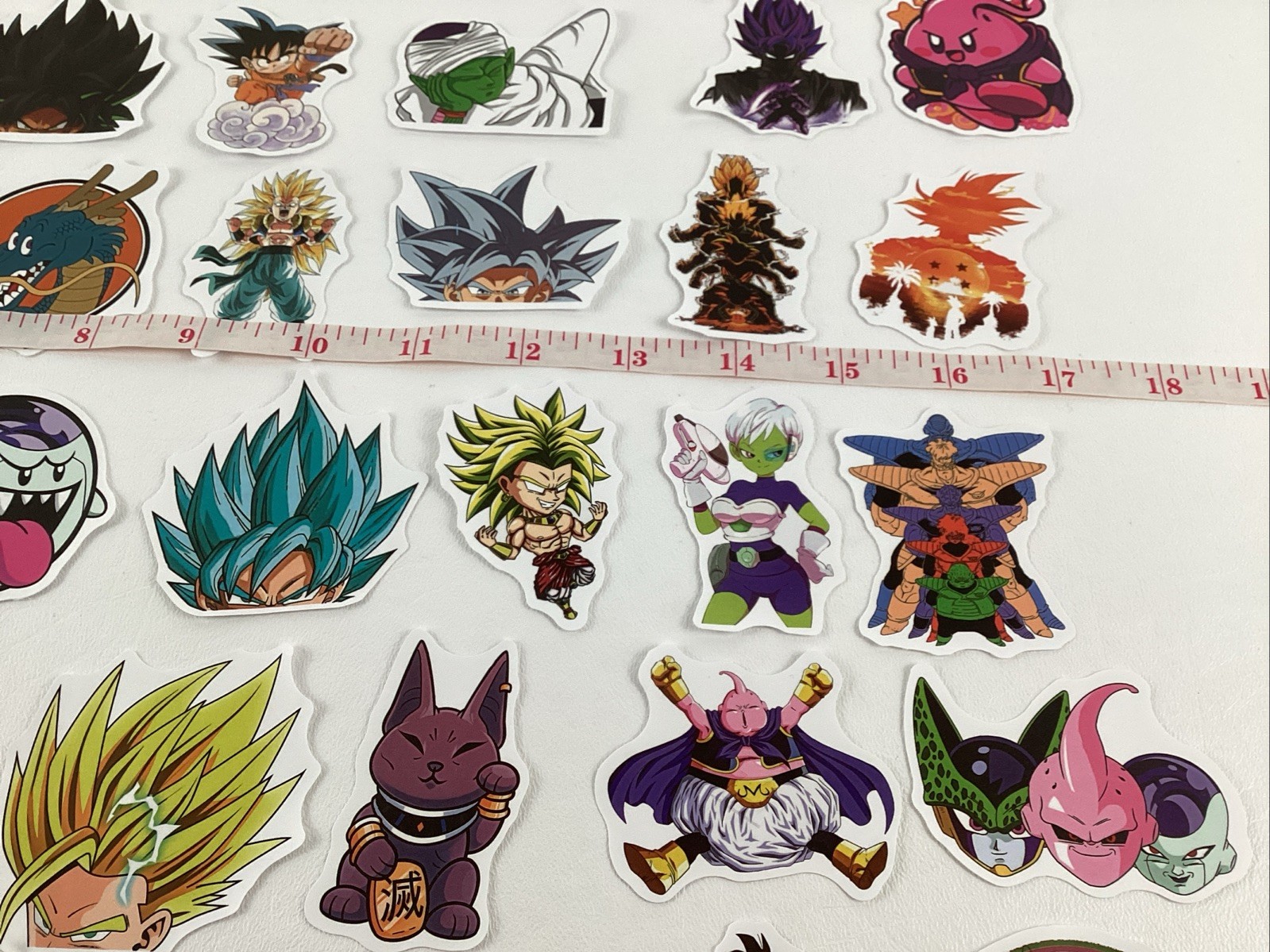 Dragon Ball Z Stickers 46 Lot Birthday Party Favors Medium Size Assorted