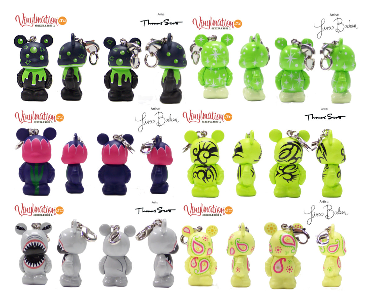 NEW CASE/Tray 36 Disney Park Party Favors Mickey Series #1 Figure Toy + Keychain