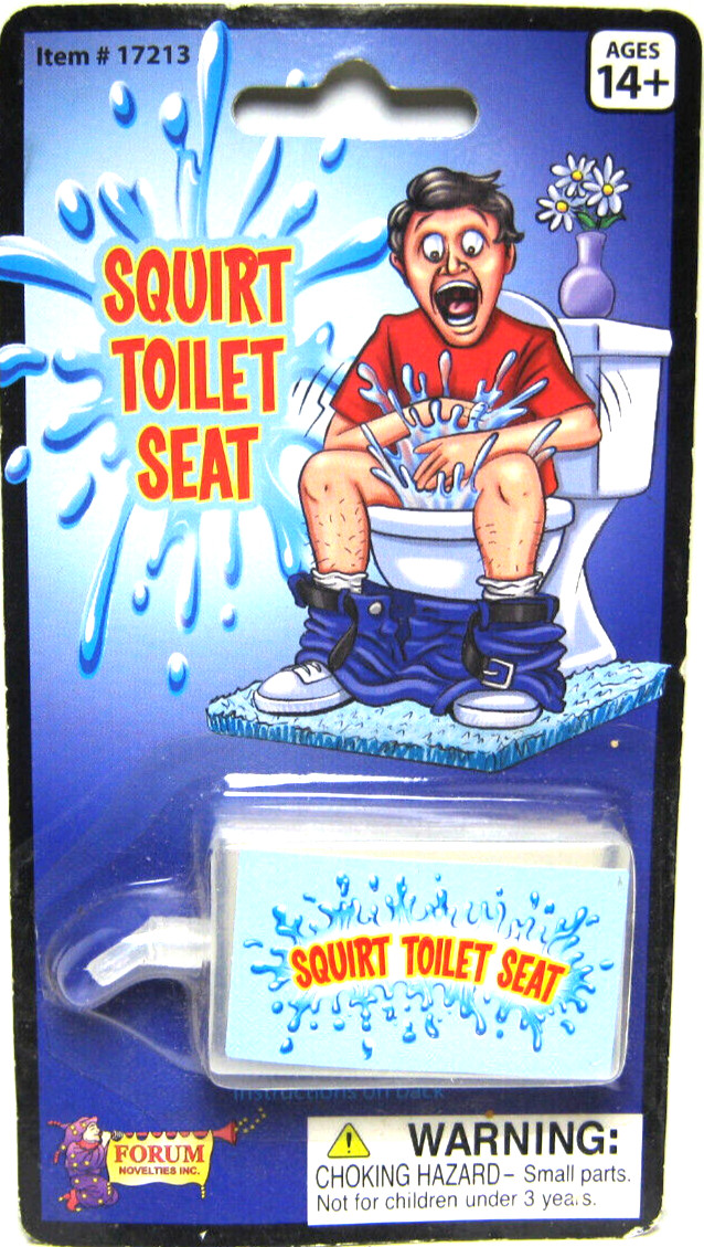 FORUM NOVELTIES – SQUIRT TOILET SEAT – GAG GIFT FUN PARTY JOKE TOY – NEW