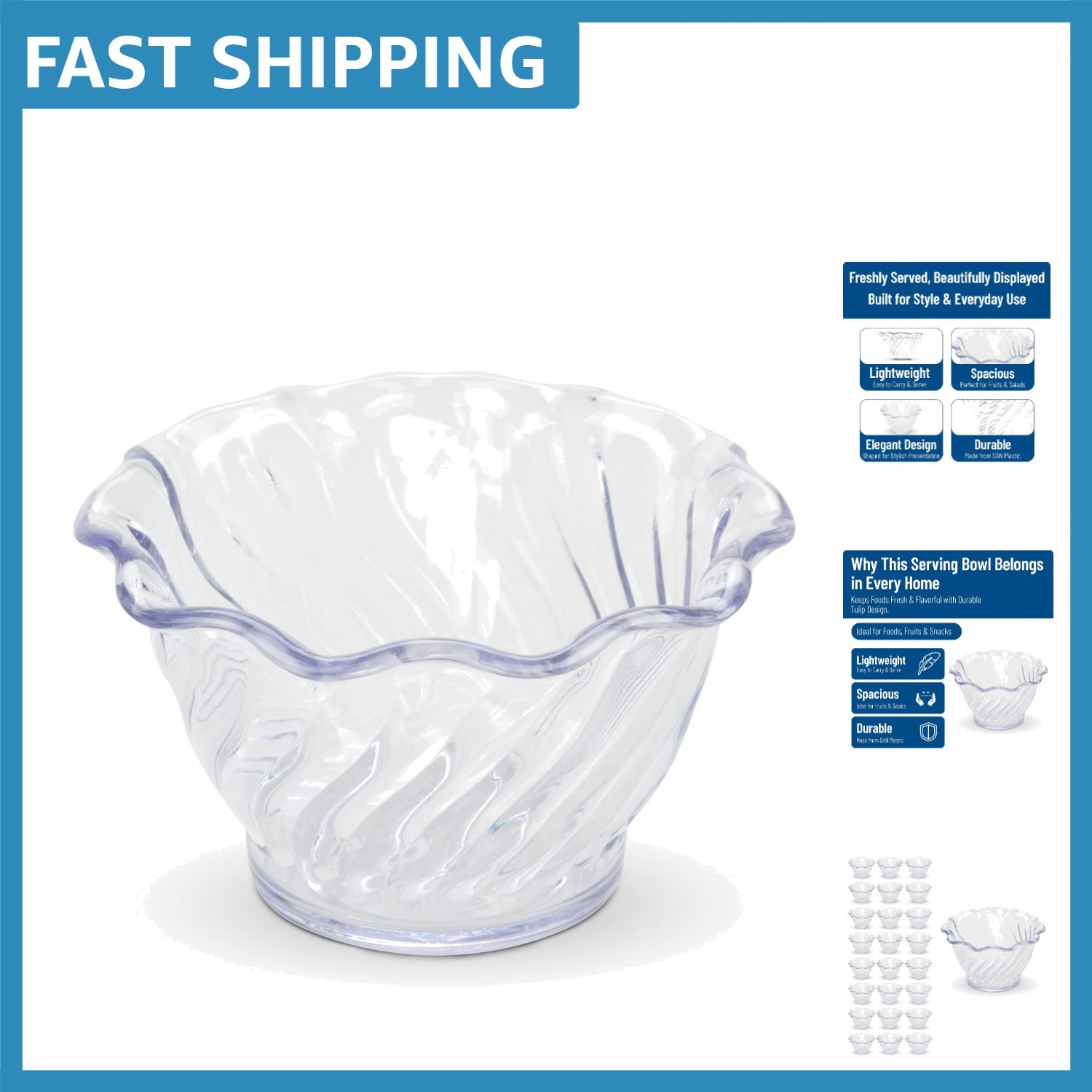 Versatile 5.4 oz Plastic Parfait Cup – Dishwasher Safe Serving Solution