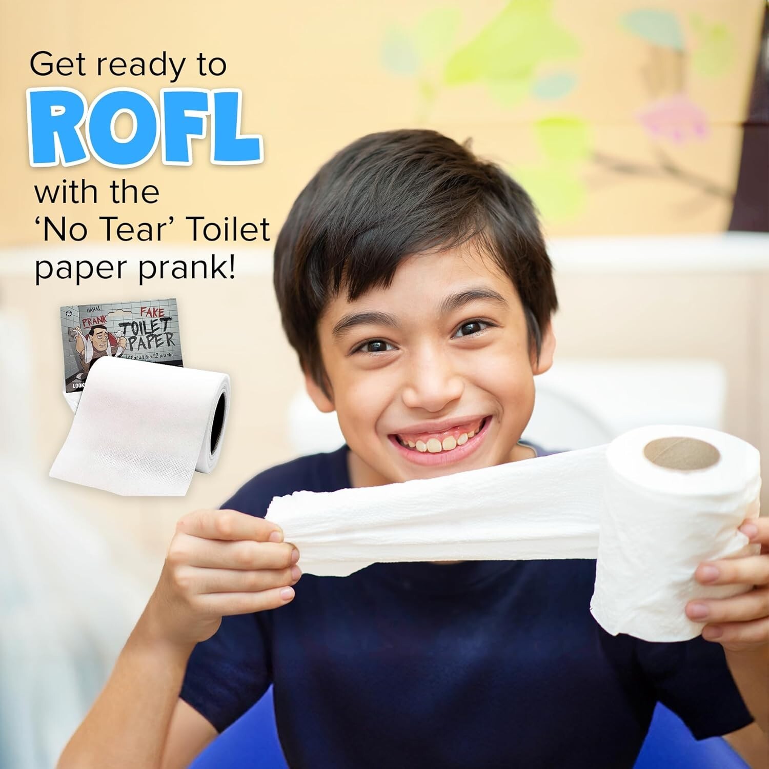 No Tear Prank Toilet Paper – Impossible to Rip Gag for Adults and Kids