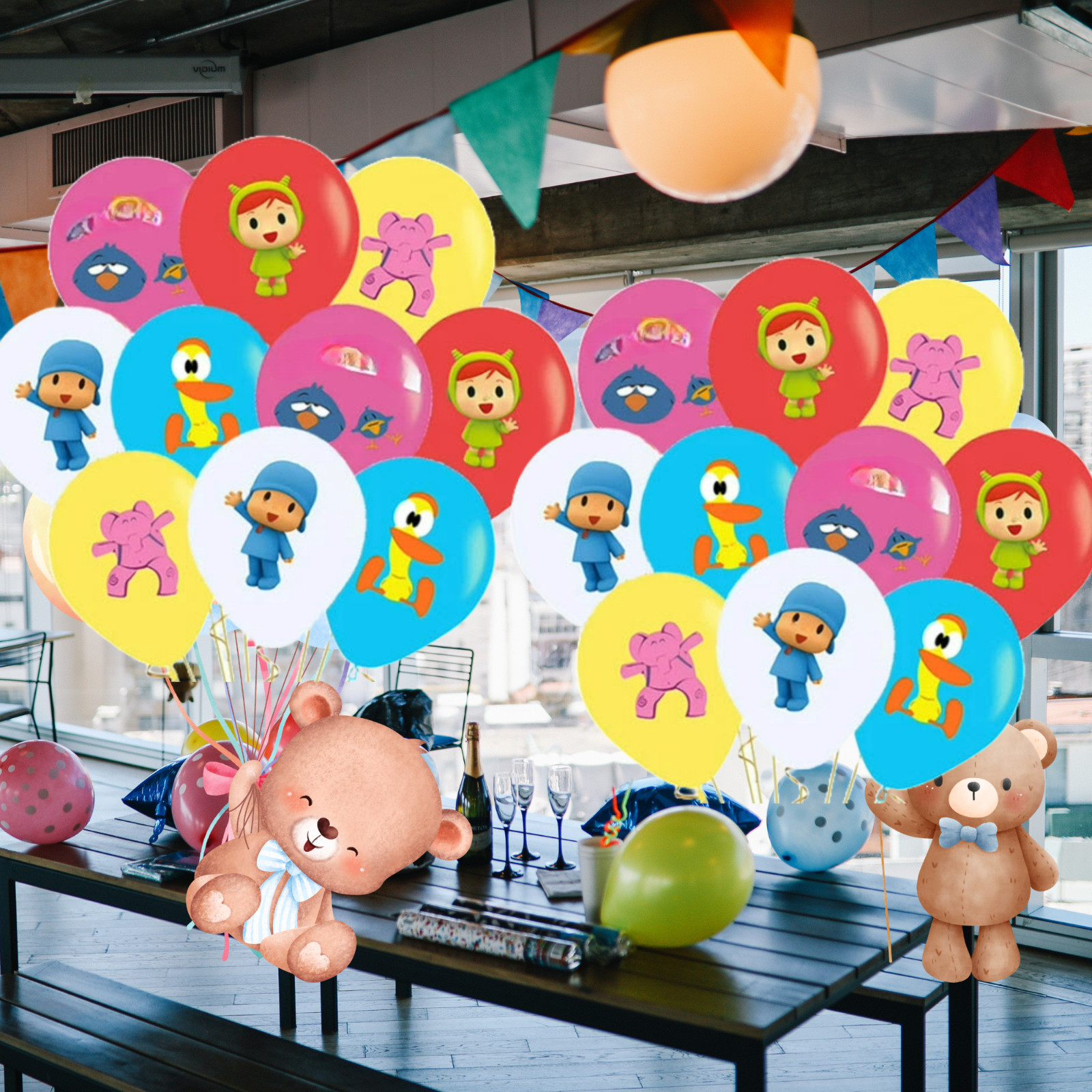 Pocoyo pato birthday party supplies favor centerpiece decoration event theme
