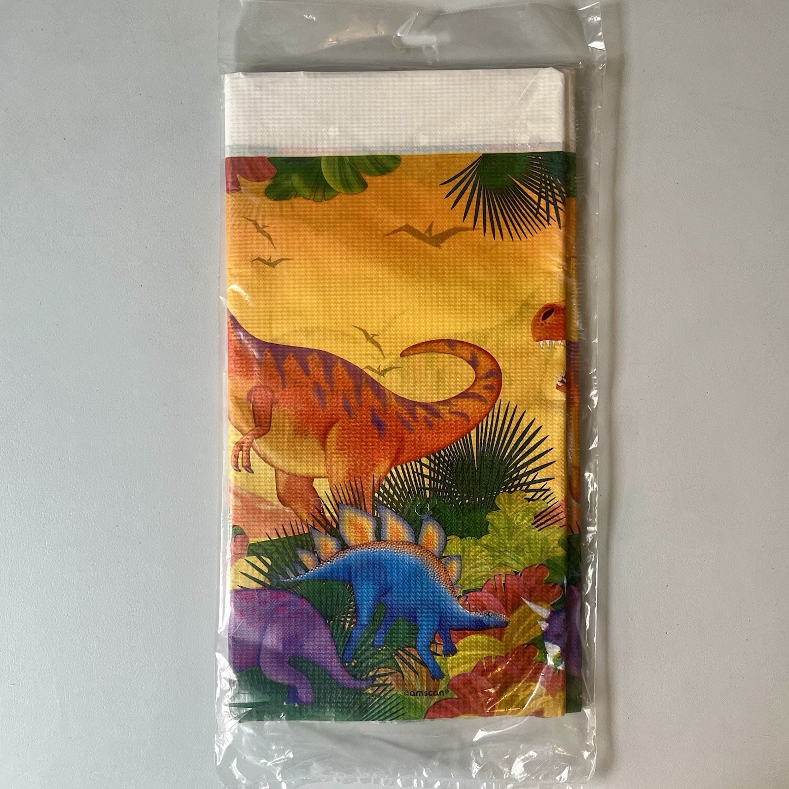 Dinosaur Tablecover Amscan Prehistoric Party 54″ x 102″ Kids Party Tablecloth