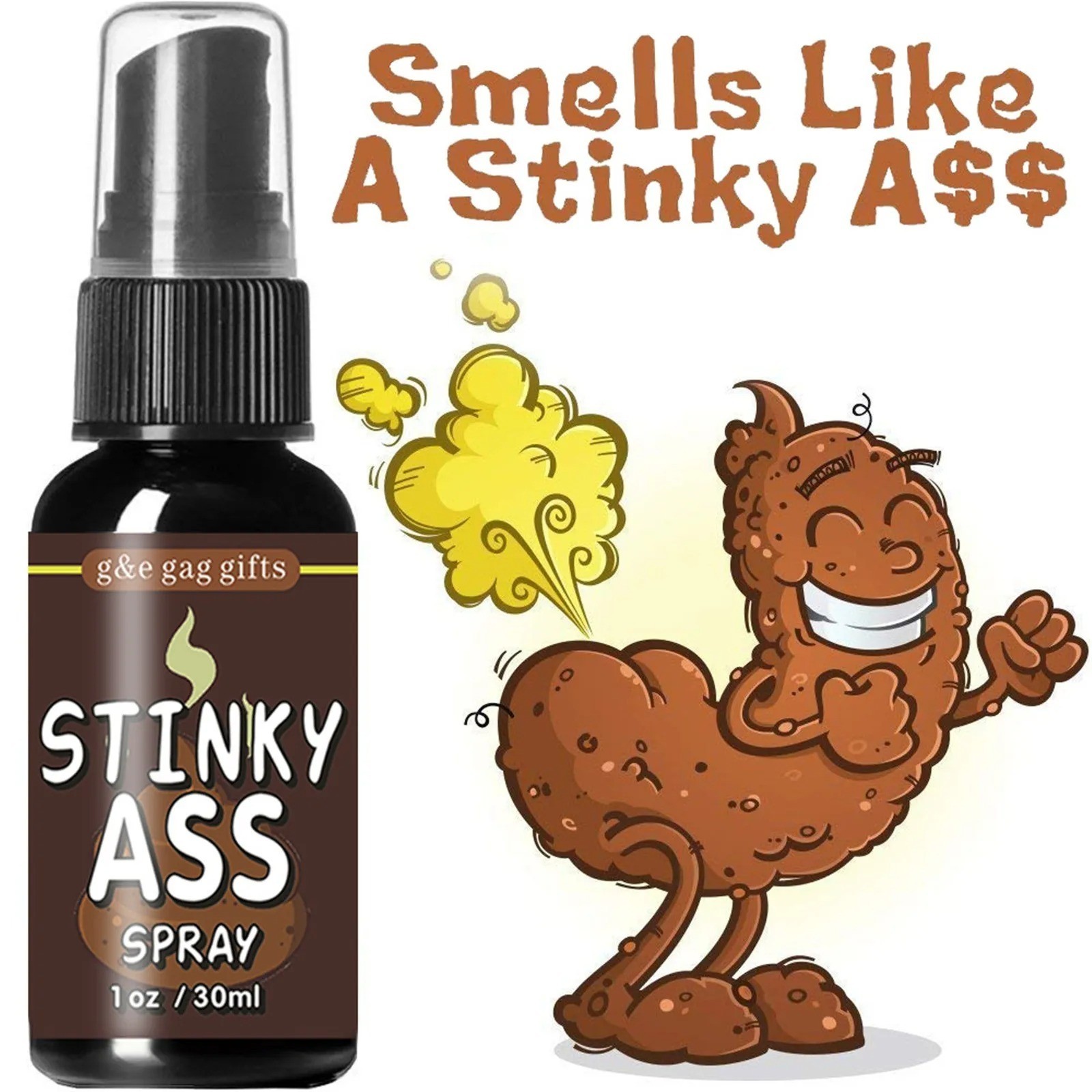 30ML Novelty Liquid Fart Gag Prank Joke Spray Can Stink Bomb Smelly Stinky USA
