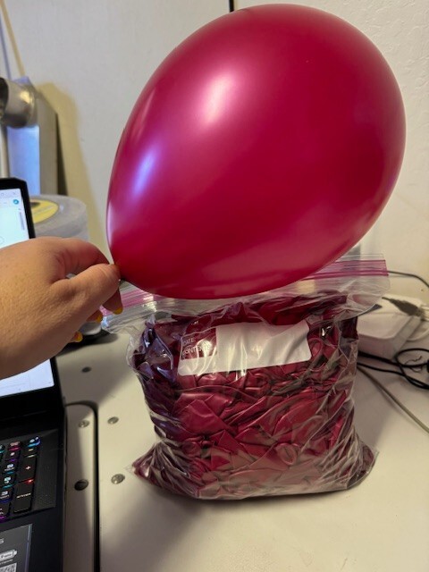 Bulk Lot of Fuschia Latex Balloons 200+ Party Decoration New!!!