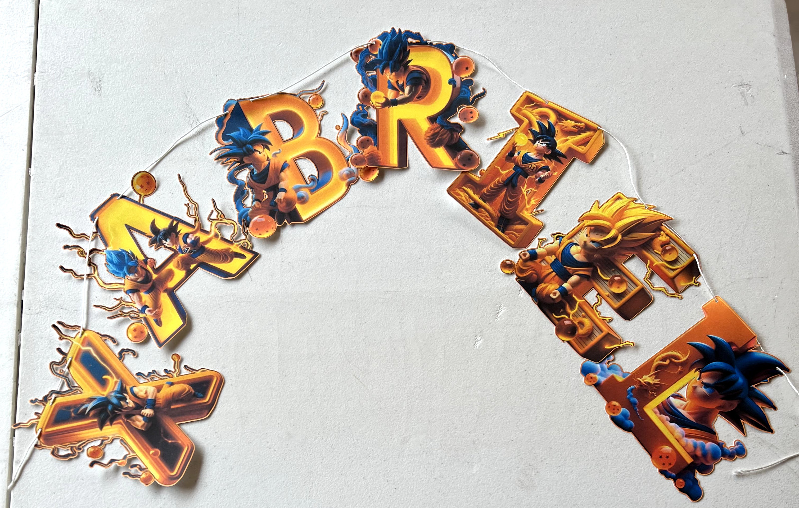 Dragon Ball Z PERSONALIZED BANNER, HAPPY BIRTHDAY BANNER, PARTY SUPPLIES