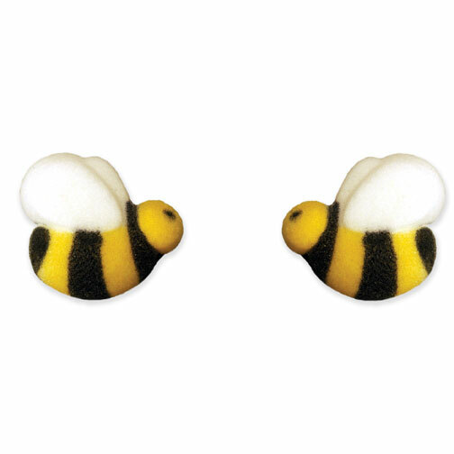 Spring Sugar Decor – Mini Bumble Bees – Kosher, 12 pk