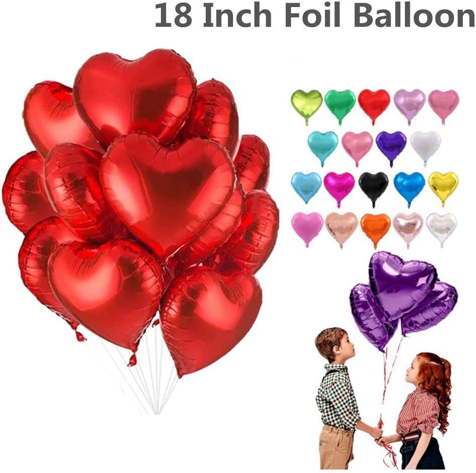 18″ Foil Star Heart Round Balloons Wedding Party Festival Decor Baby Shower