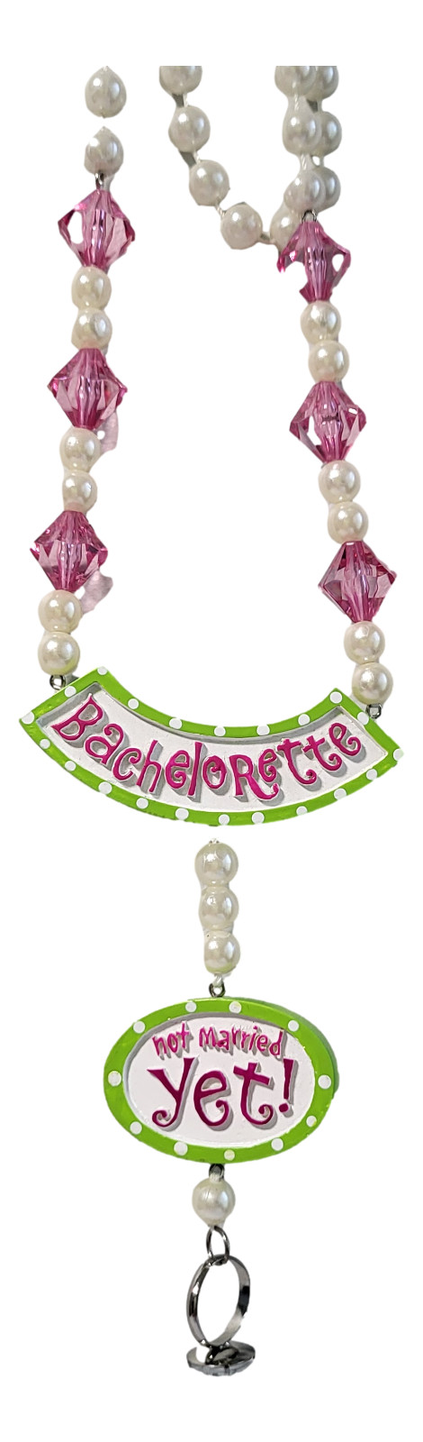 Bachelorette Party Beads Bride-To-Be Necklace Costume Props – Not Married Yet