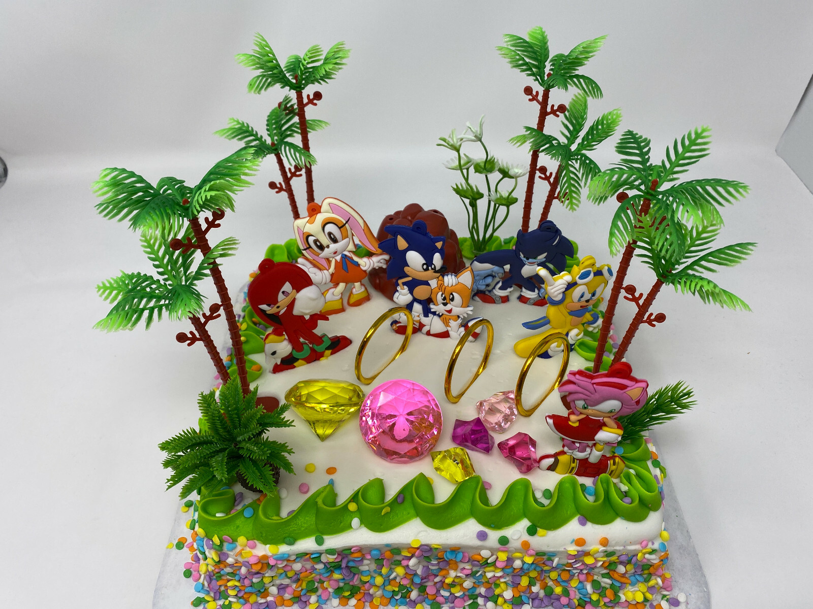 Sonic The Hedgehog 2 Birthday Cake Topper Set ~BRAND NEW~