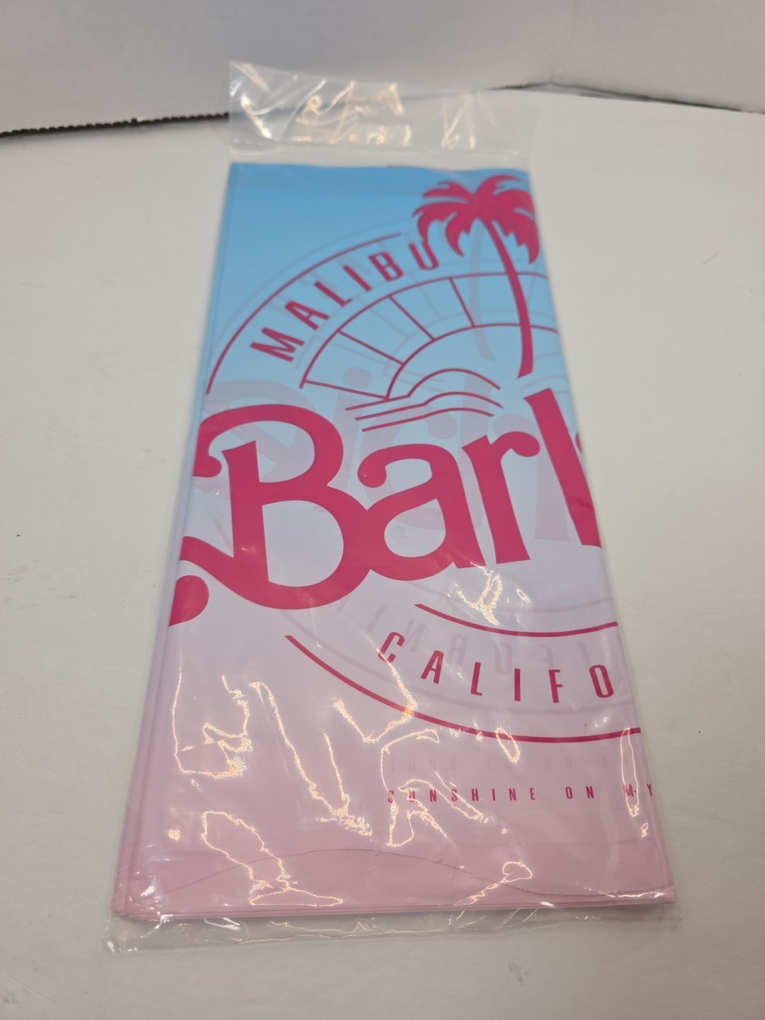 Barbie Malibu Beach California Party Rectangular Plastic Table Cover NEW