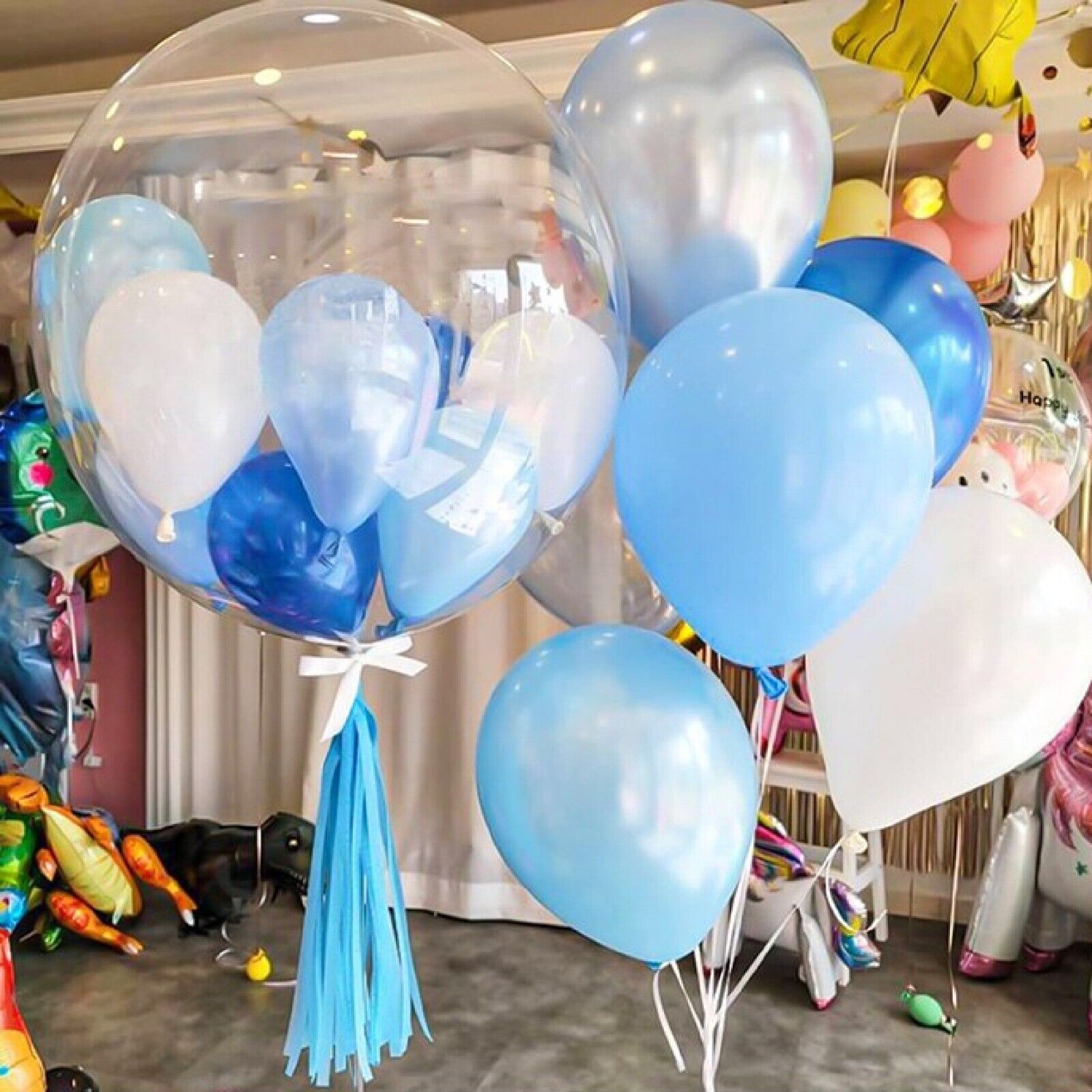 BOBO Balloons Bubble Clear Latex Balloons All Occasions Party Balloons Plain UK