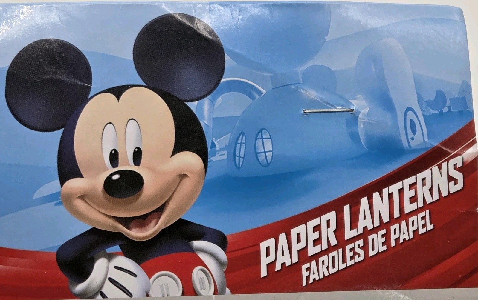 Disney Junior Jr. Mickey Mouse Birthday Party Paper Lanterns Set of 3 Boys Girls