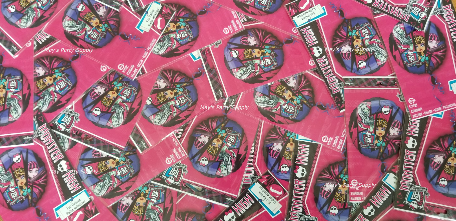 CLEARANCE/CLOSEOUT SALE 10 PCS ~ Monster High Ghouls Party Foil Balloon 17 Inch