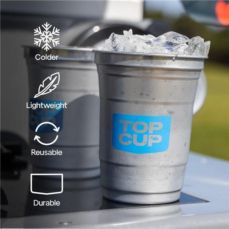 Stylish 20 count Stealth Design Aluminum Cups – 16 Oz, Perfect for Gatherings
