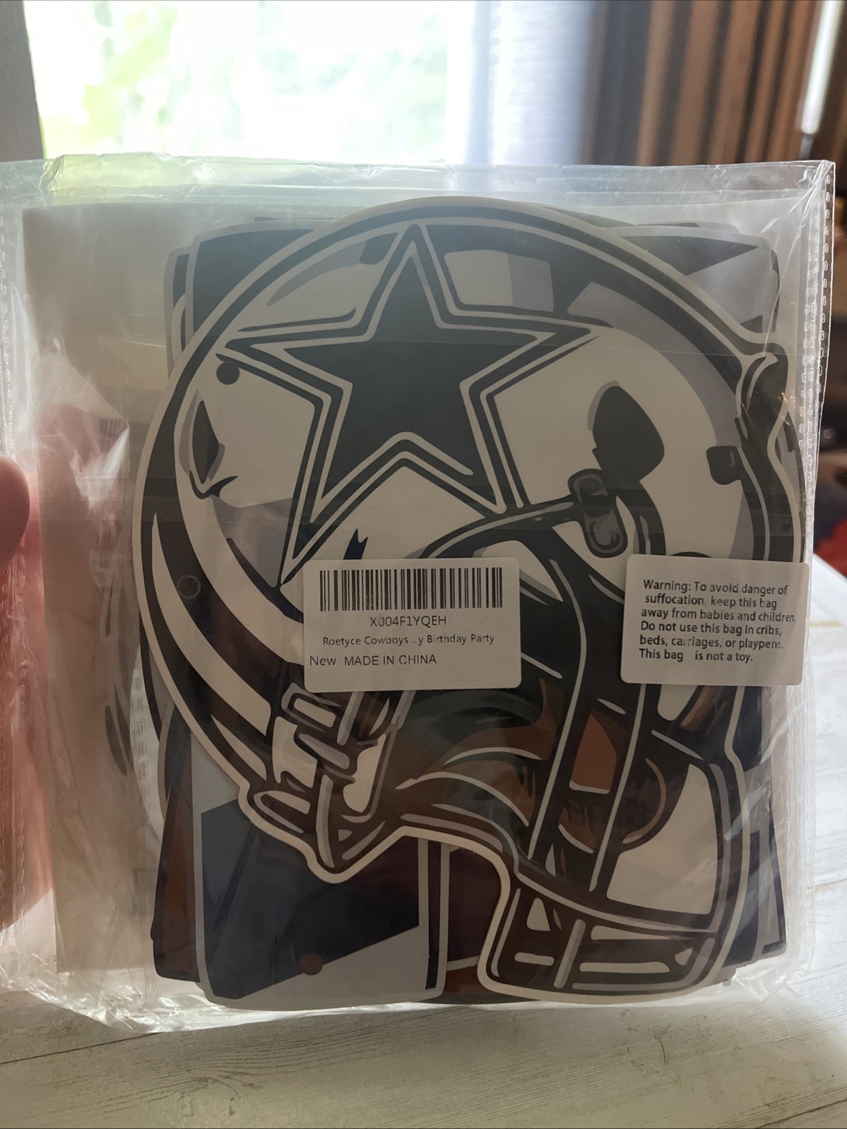 Dallas Cowboys Football Birthday Party Table Decor