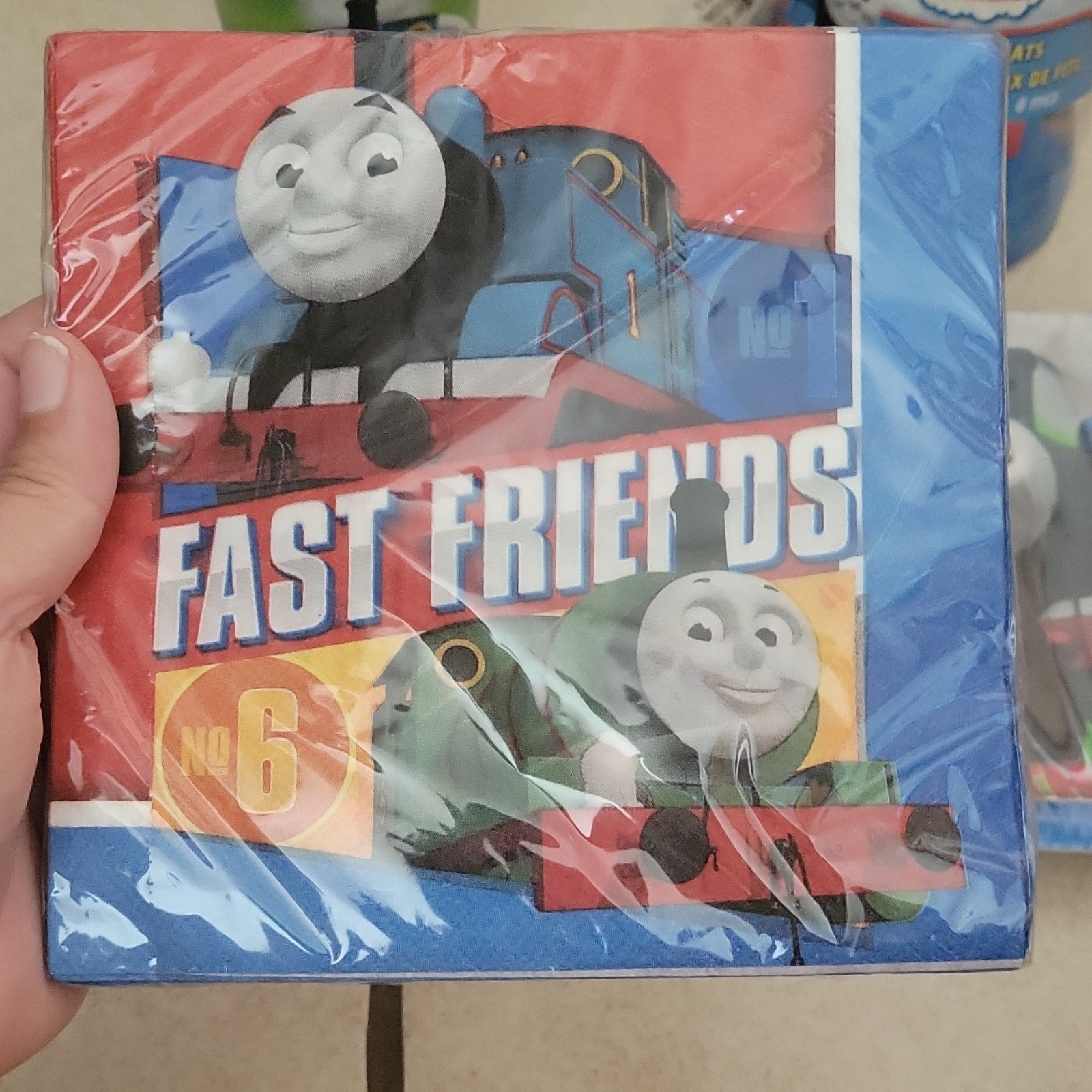 DesignWare Thomas & Friends Trains Birthday Party Kit Banner Plates Cups Hats