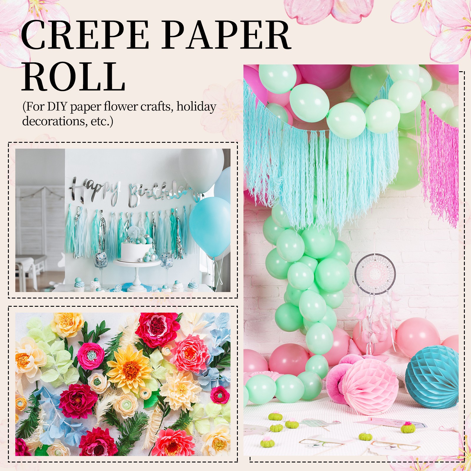 19.7″ Wide 3.3Ft Long Crepe Paper Roll for Making DIY(Dark Blue, 2pcs)