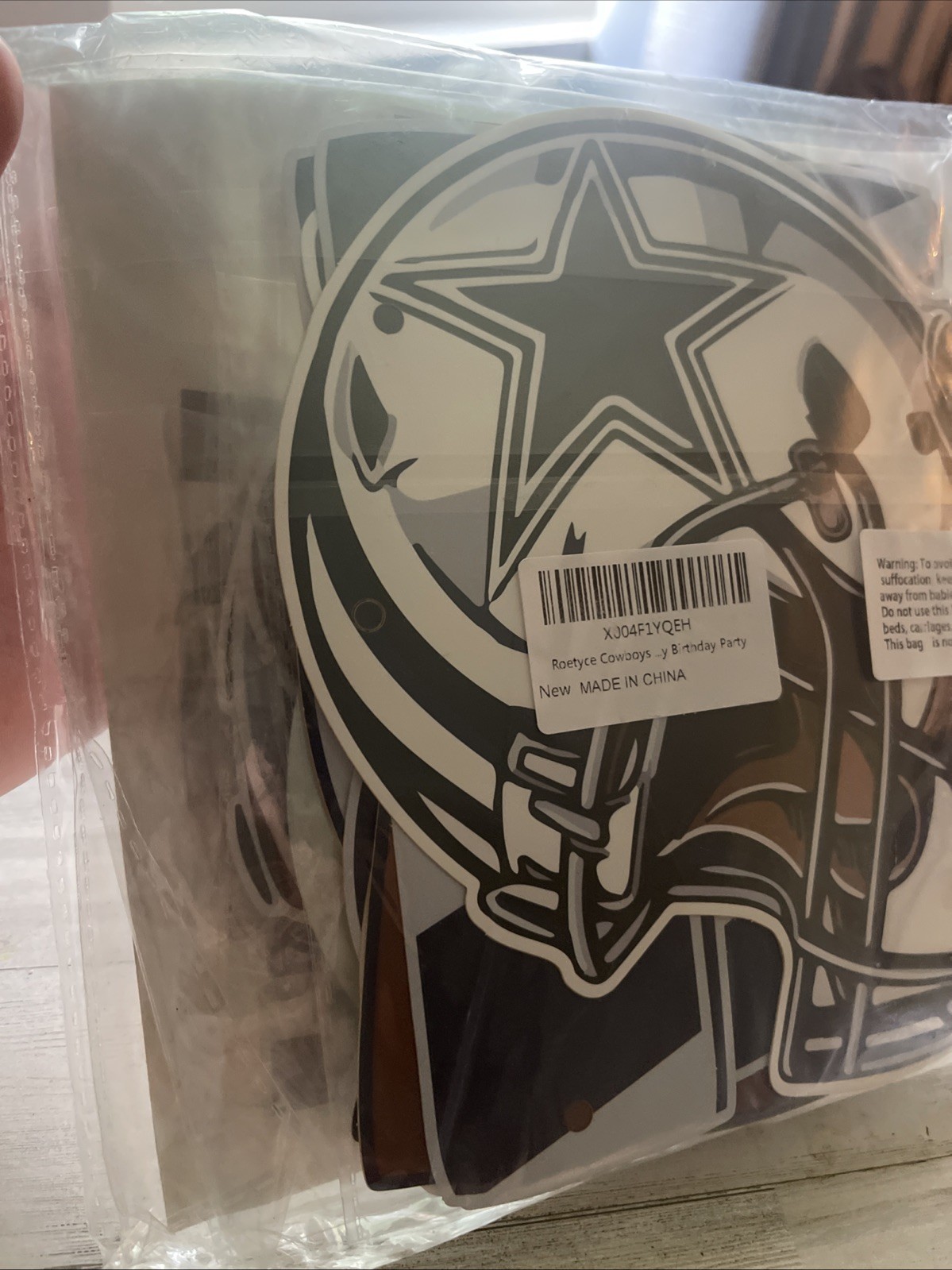 Dallas Cowboys Football Birthday Party Table Decor