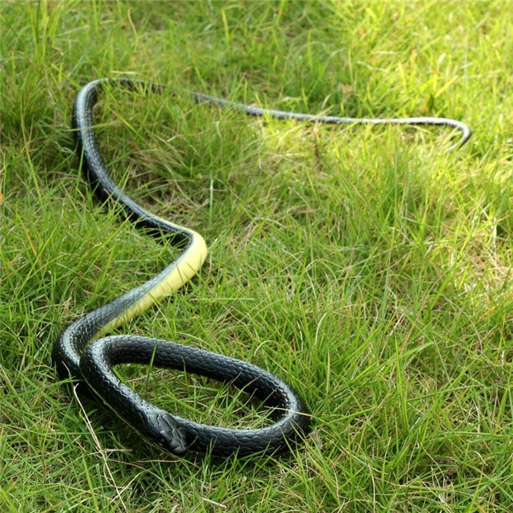 52″ Mamba Realistic Rubber Fake Snake Toy For Garden Props and Halloween Joke US