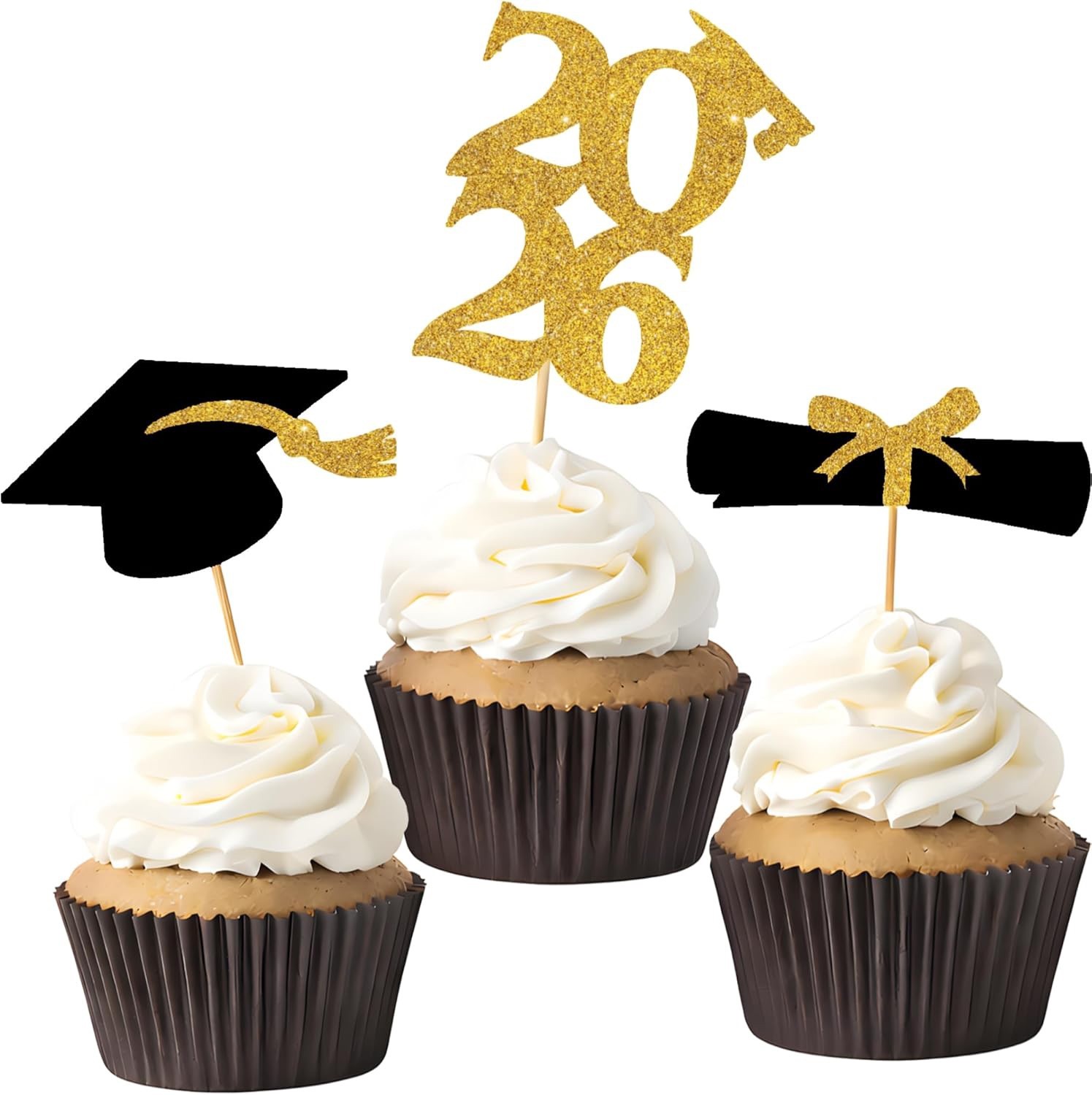 36 PCS Graduation Decorations 2026 Graduation Cupcake Toppers – 2026Graduation