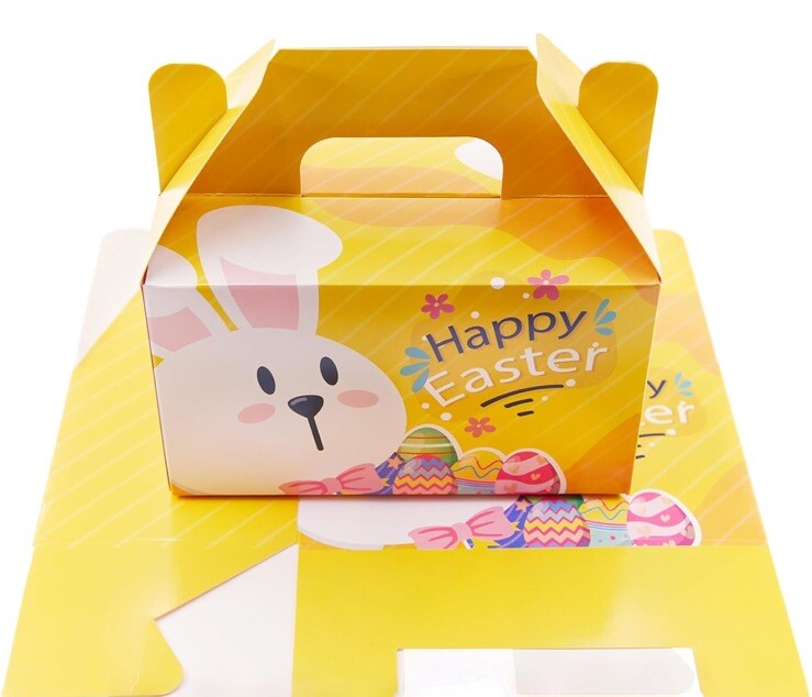 Eavotoy 12 Pk Decorative Easter Gift Treat Boxes