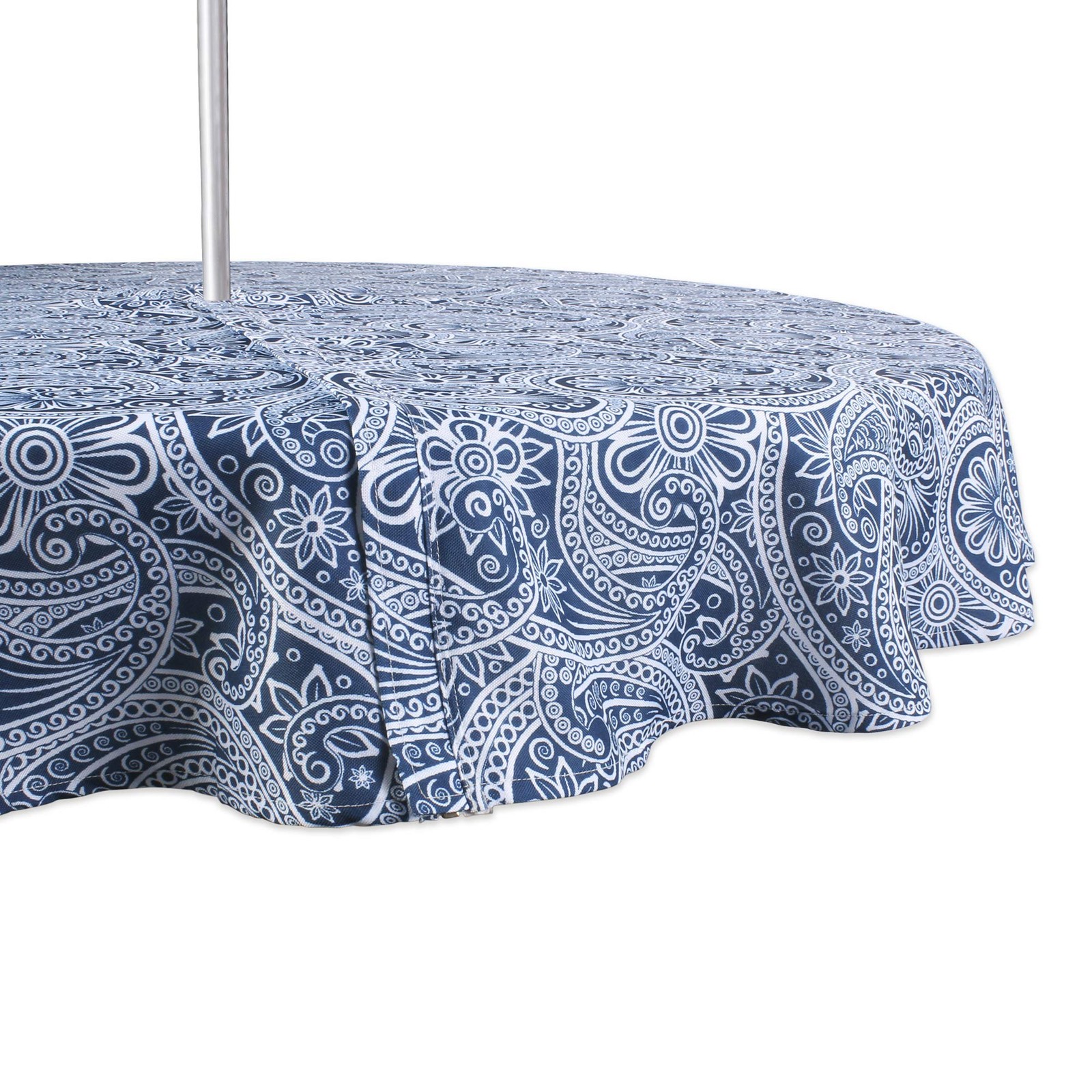 DII Paisley Outdoor Tabletop Collection, Water Resistant, Tablecloth, 60″ (Round