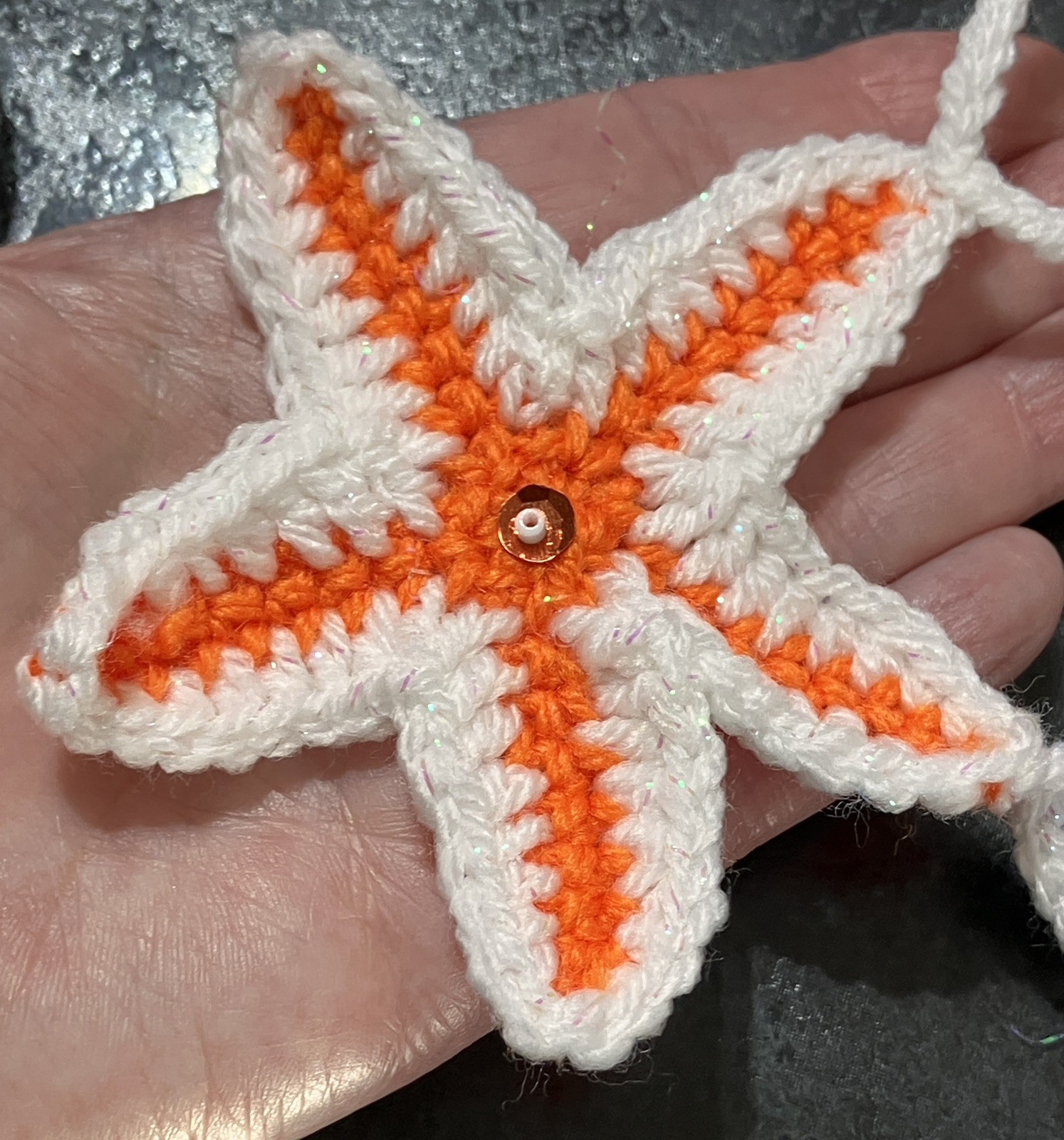 🌞 NEW Beach hut and star fish Hand Crochet Bunting Window camper summer Gift