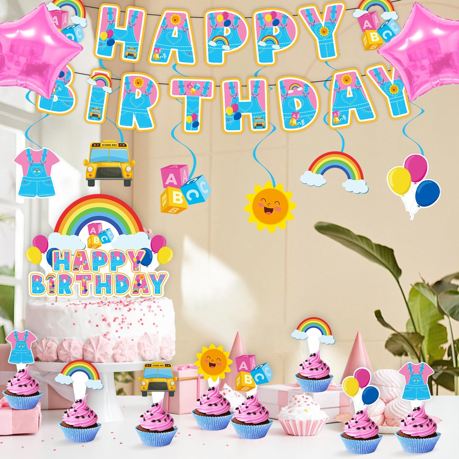 English Teacher Birthday Party Decoration Set, Enlightened Teacher Birthday P…