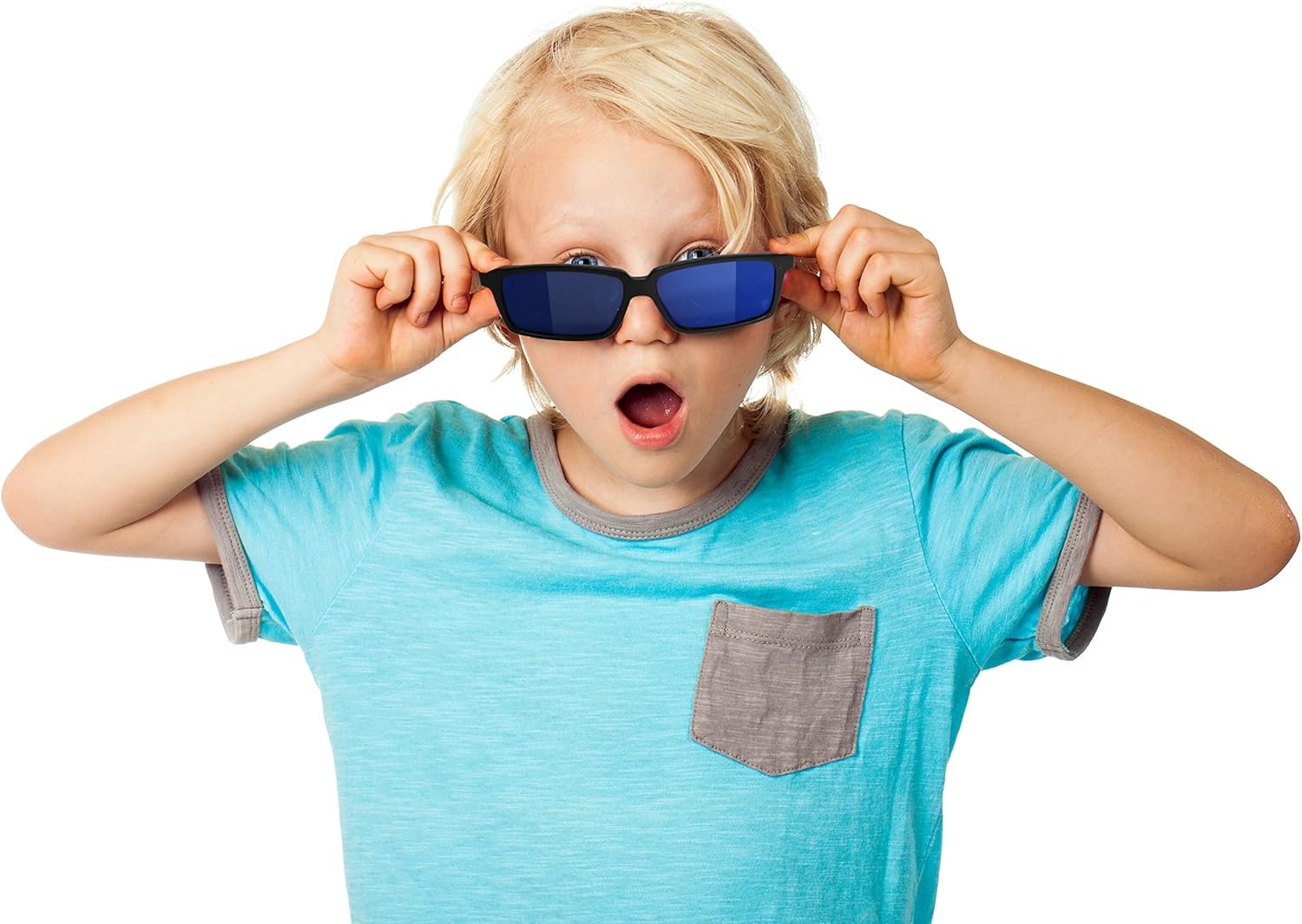 12 Spy Mirror Look Behind Sunglasses – Detective Gadget Magic Trick Party Toys