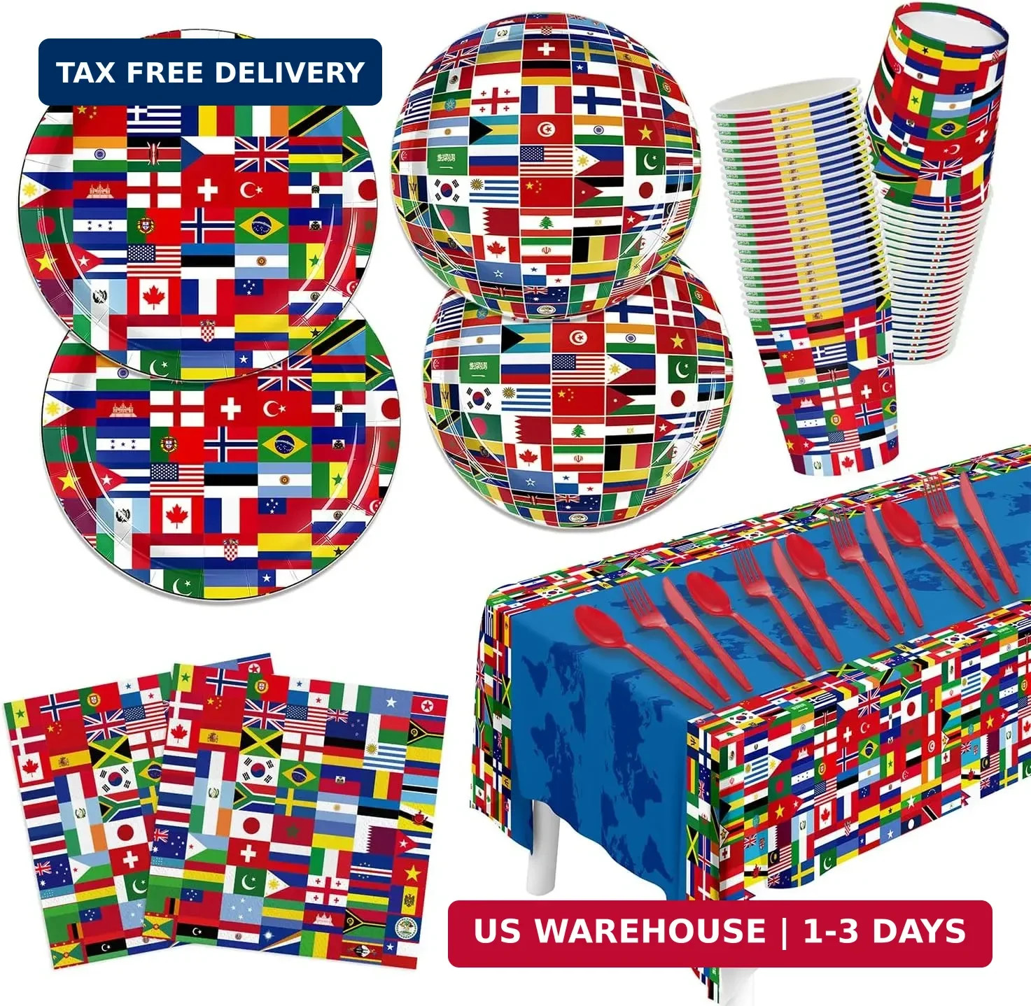 141Pcs World Cup Party Decorations 2026 Soccer Party Supplies Collect Internatio