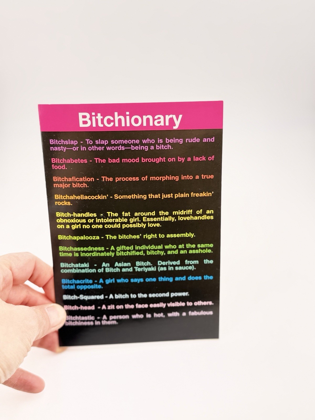 NobleWorks Funny Birthday Card Bitchionary Humor Adult Greeting Card Offensive