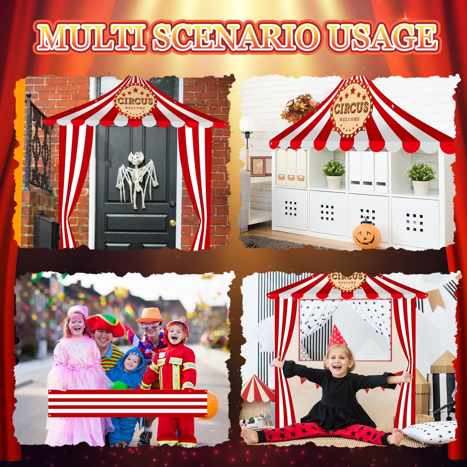 3 Pcs Circus Tent Decorations Carnival Circus Theme Party Decorations Carniva…