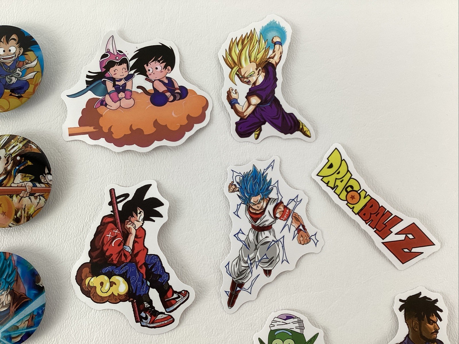 Dragon Ball Z Buttons Stickers Birthday Party Favors Lot Of 20+ New
