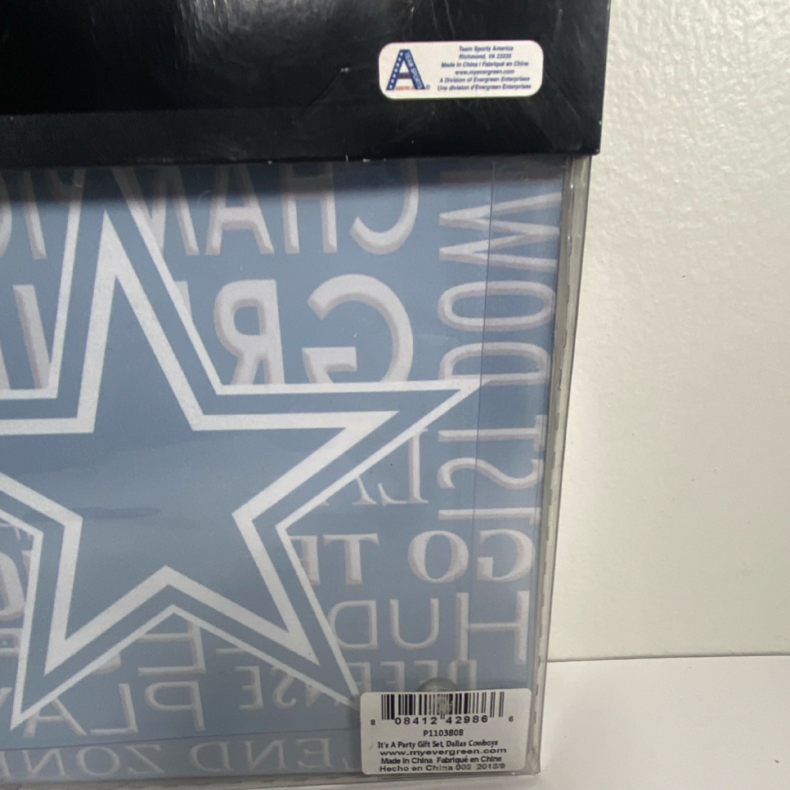 NFL Dallas Cowboys Party Gift Set – Napkins, Glass, Spreader, Sports Theme