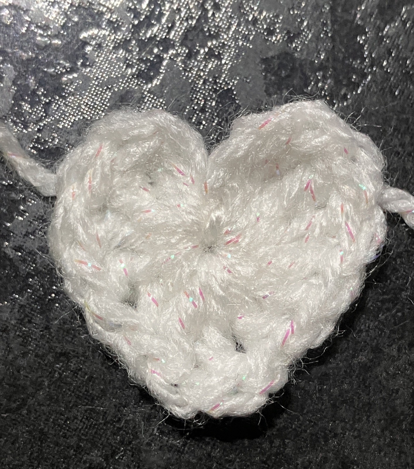 🐰🌈❤️ NEW Rainbow Easter bunny Rabbit heart Hand Crochet bunting window Gift