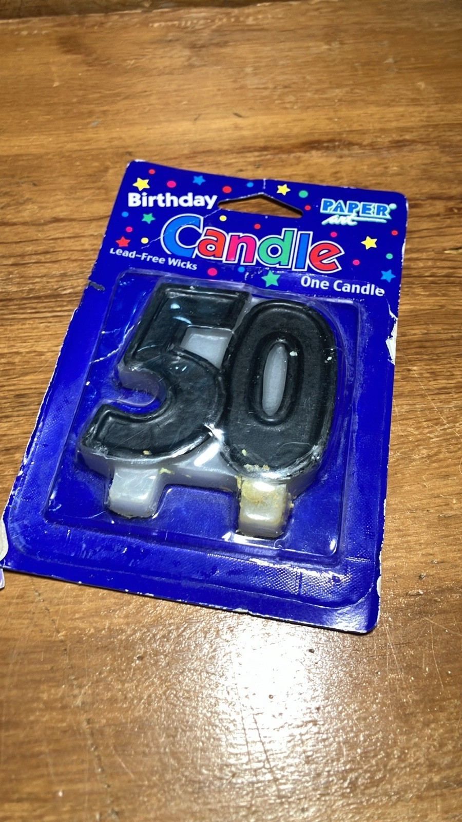 Over The Hill Party Banner and 50th Birthday Candle