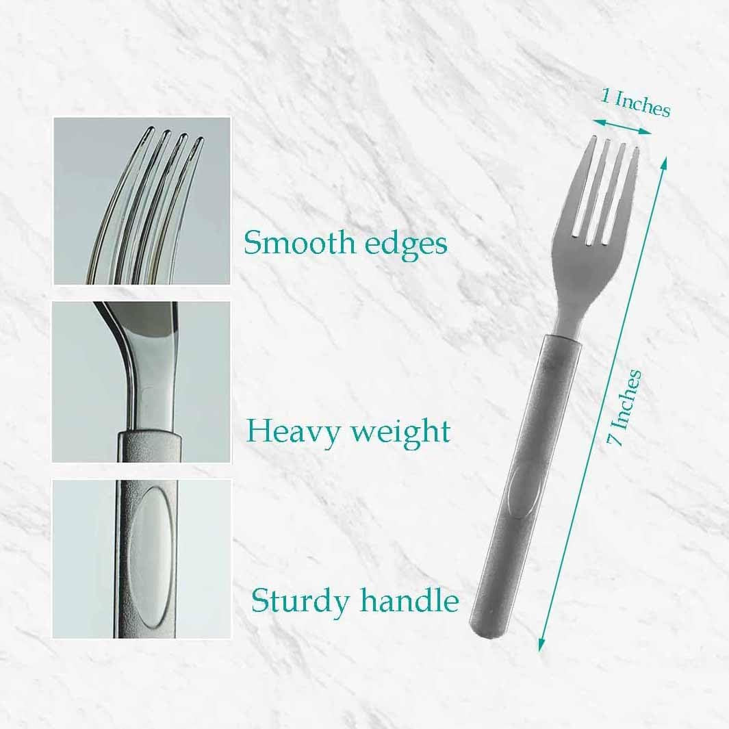 Gold Individually Wrapped Heavy Weight Disposable Plastic Forks – Perfect for Ou