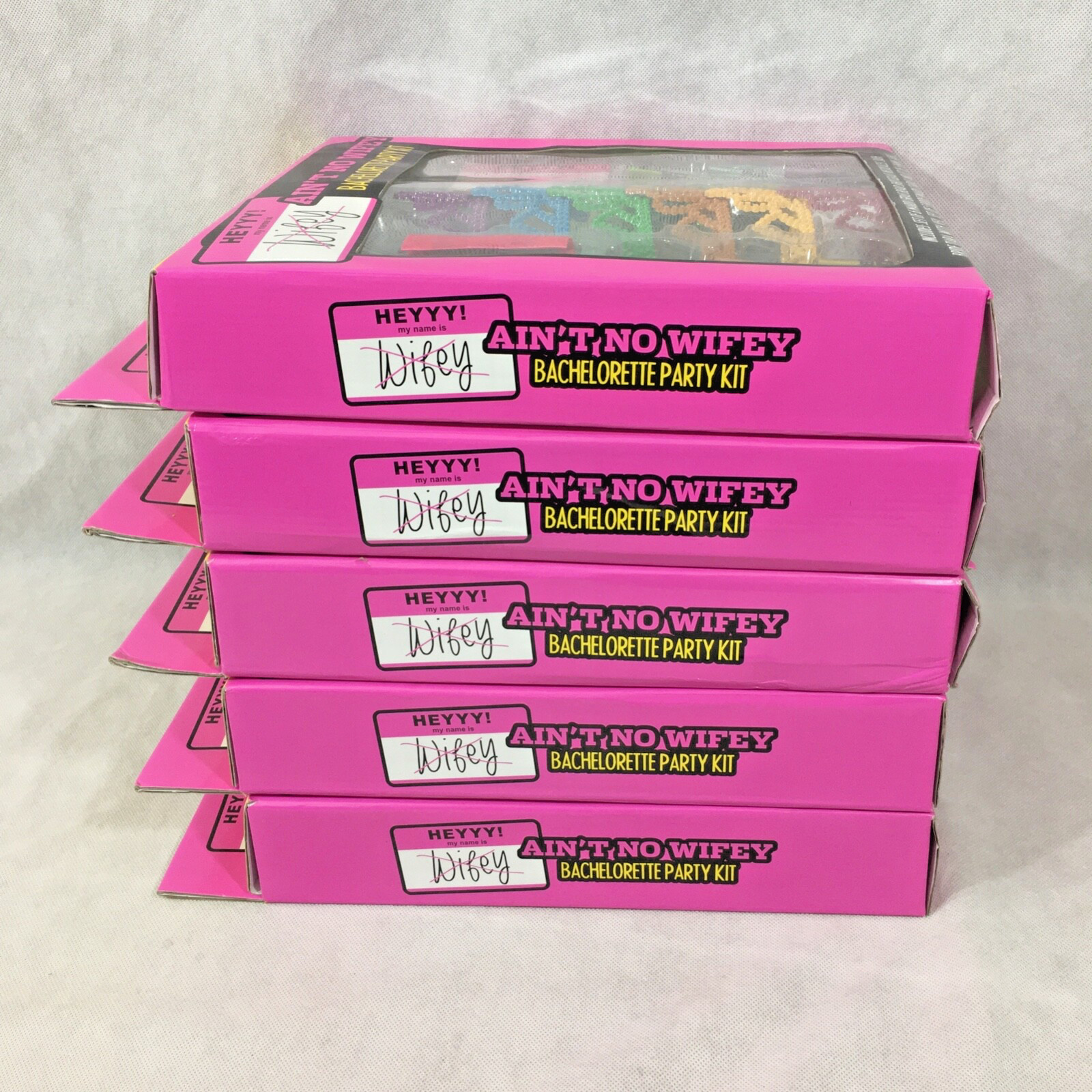 Bachelorette Party Kit Box Set Lot of 5 Ain’t No Wifey Sash Tiara Beads