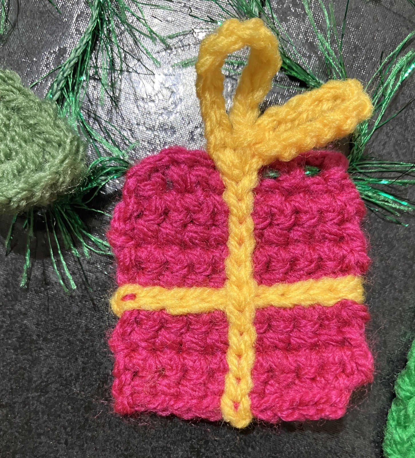 🌲🎁Hand Crochet Christmas Tree Presents Mistletoe Bunting Window camper Gift