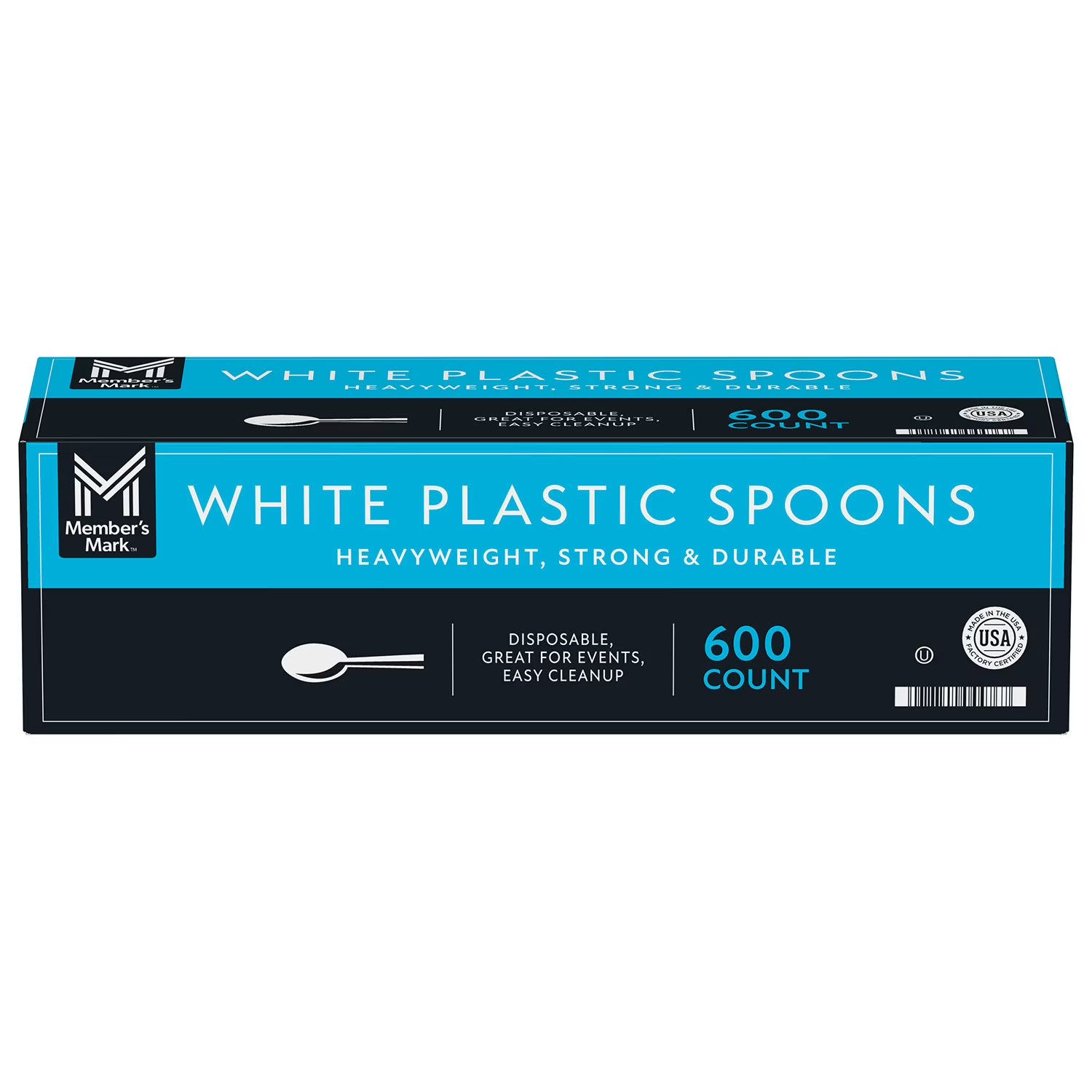Member’s Mark Heavyweight White Plastic Spoons, 600 ct. FREE SHIPPING