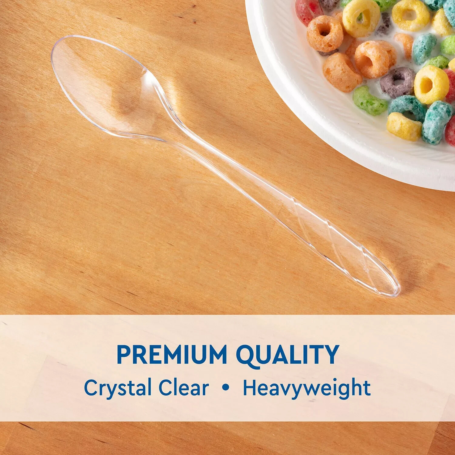 Member’s Mark Clear Plastic Spoons, Heavyweight (300 ct.) Great Price