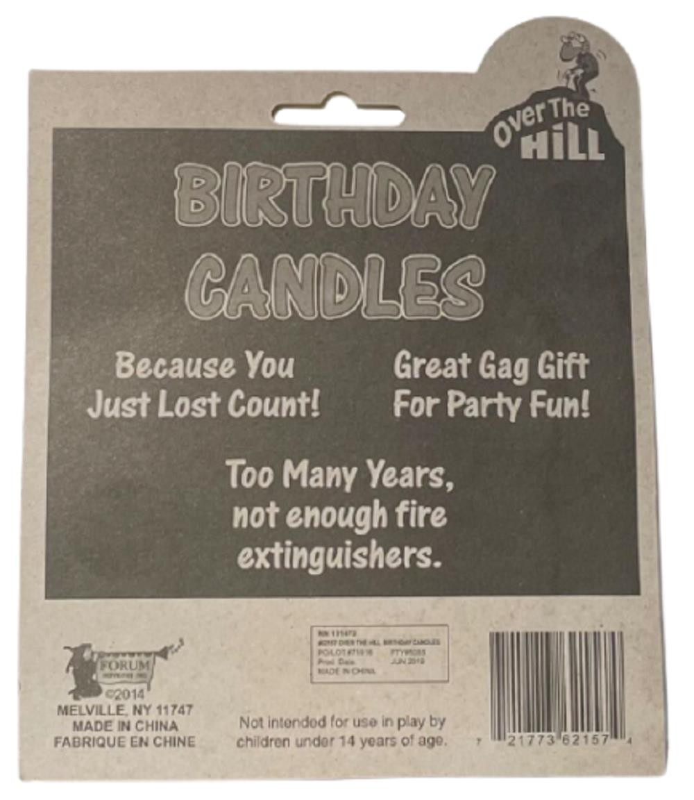 OLD – Over The Hill Birthday Candle Cake Topper – Gag Prank Joke Retirement