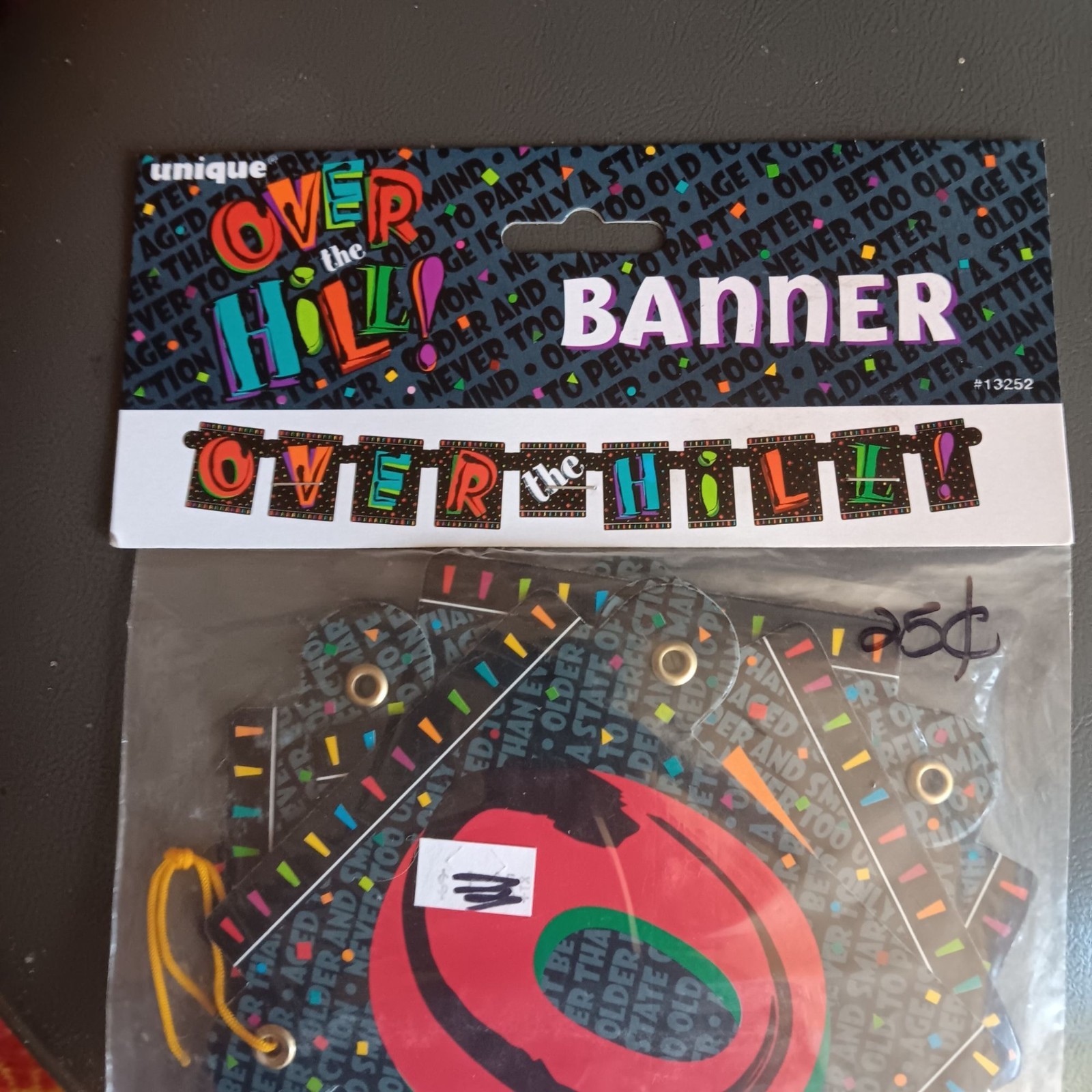 Over The Hill Birthday Banner Party Decoration By Unique