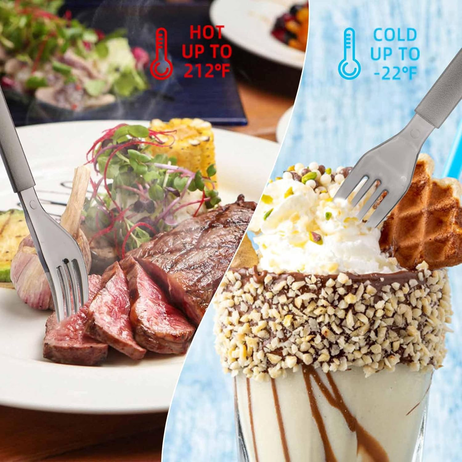 Gold Individually Wrapped Heavy Weight Disposable Plastic Forks – Perfect for Ou