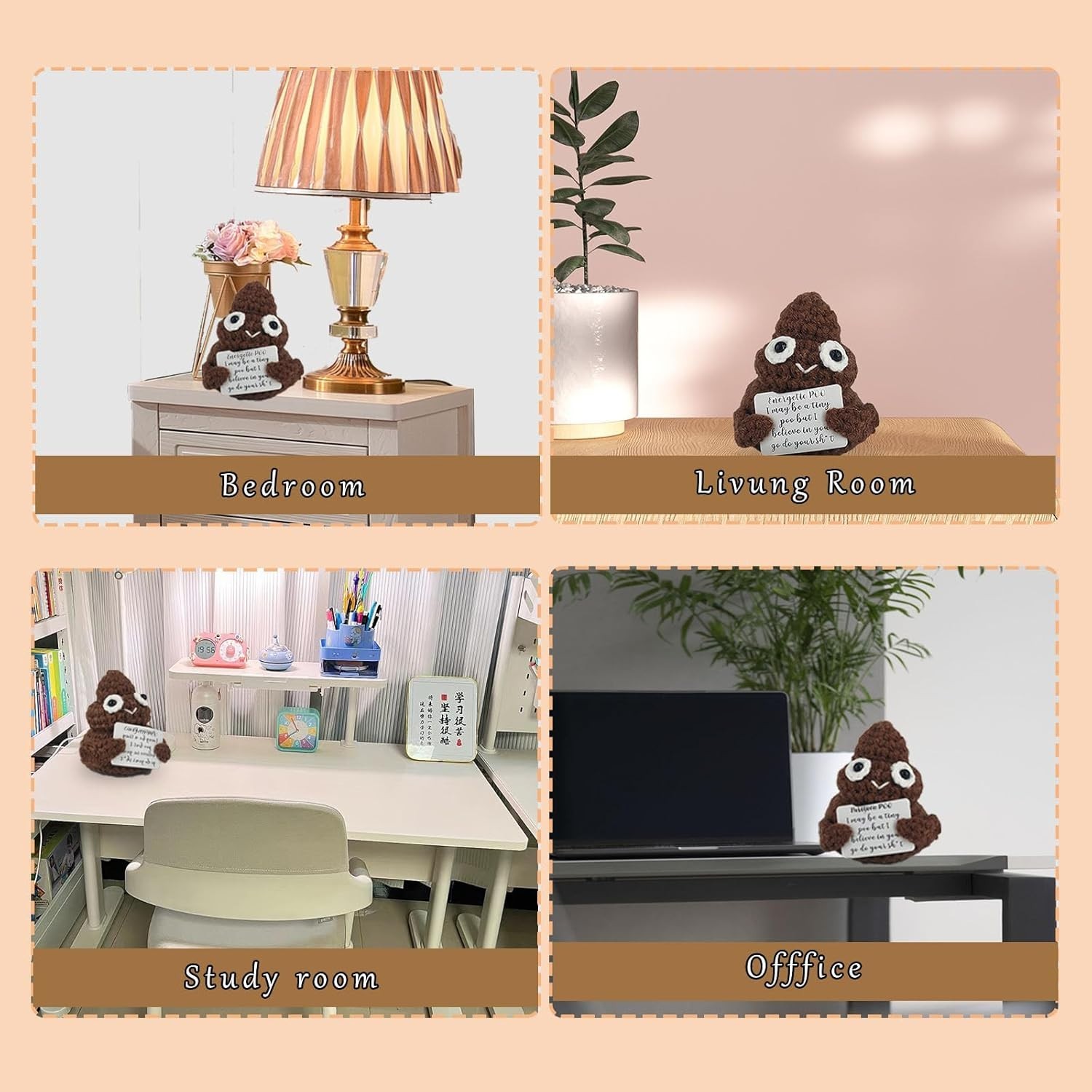 White Elephant Gifts Positive Mini Poop Cute and Funny Gag Gifts Suitable for…