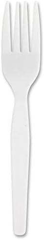 Heavyweight White Plastic Forks (Pack of 100)
