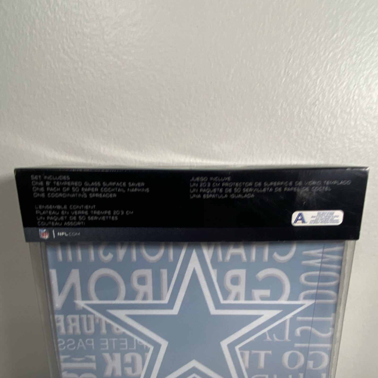 NFL Dallas Cowboys Party Gift Set – Napkins, Glass, Spreader, Sports Theme